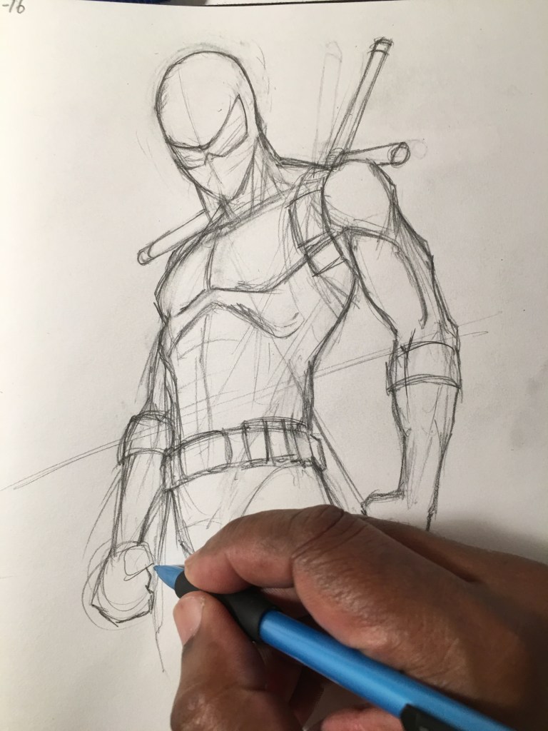 Demon Boy Sketch Pose.